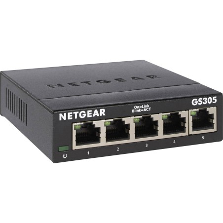 NETGEAR GS305 5-Port Gigabit Switch - High-Speed Connectivity for Unmatched Performance - Model 606449140095